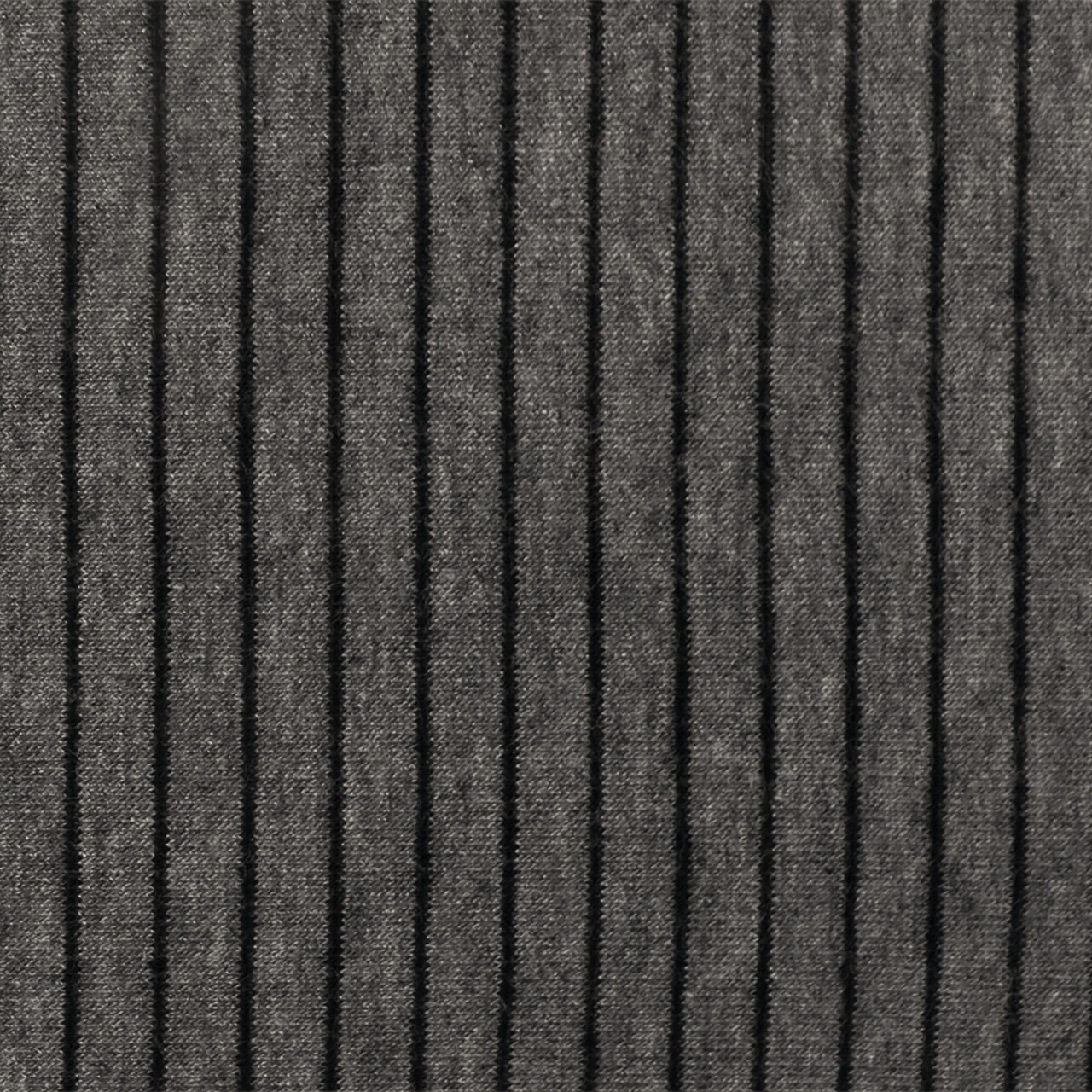 Dark Gray-Black Stripe Stretch Poly Jersey Knit Fabric By the Yard